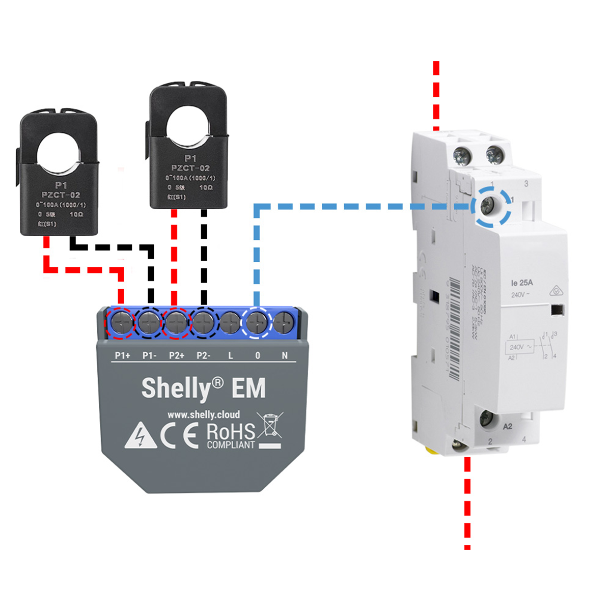Shelly EM präziser Wi-Fi-Energiezähler - wesmartify