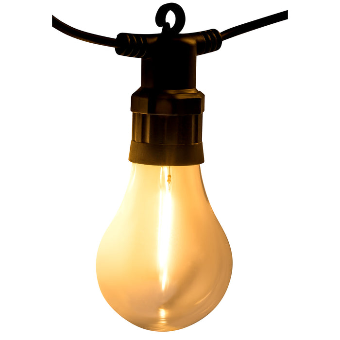 LED Lampions Lichterkette Aussen Strom, 10m 50Led Erweiterbar 8 modi L –